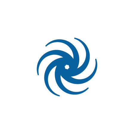 Abstract Swoosh Spinning Whirl Logo Templateのイラスト素材