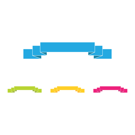 Modern Classic Ribbon Tittle Banner Template for e-commerce promotions technology business health with high end lookのイラスト素材