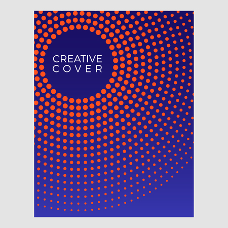 Modern Covers Design Colorful Halftone Gradients for technology business all company with modern high end lookのイラスト素材