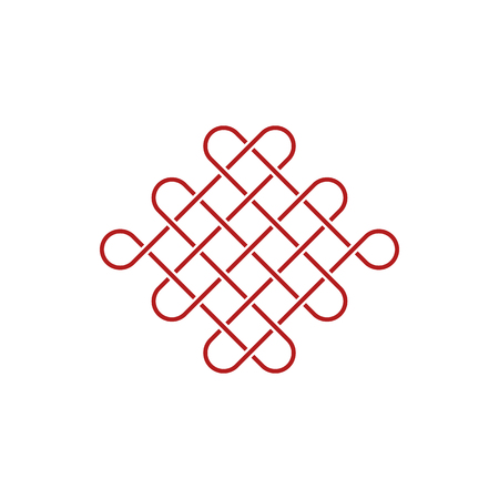 Unique Knot Infinity Icon Logo Design Template for business health company decoration with modern high end lookのイラスト素材