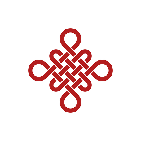 Unique Knot Infinity Icon Logo Design Template for business health company decoration with modern high end lookのイラスト素材
