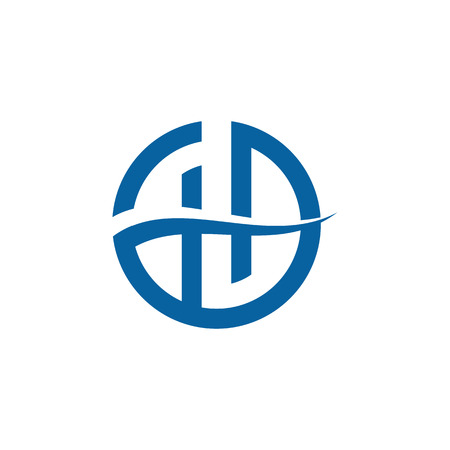 Modern Letter H Icon Logo Design Template for technology finance business health company with modern high end lookのイラスト素材