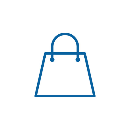 Unique Modern Shopping bag Icon Logo Design Template electronic commerce store shopping business internet company with high end lookのイラスト素材