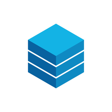 Hexagon Box Element Template Icon for technology finance business health company with modern high end lookのイラスト素材