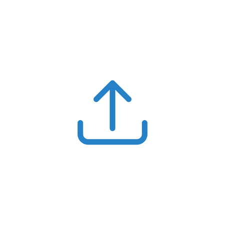 Modern Upload Button Icon For All storage business technology company with luxury high end lookのイラスト素材