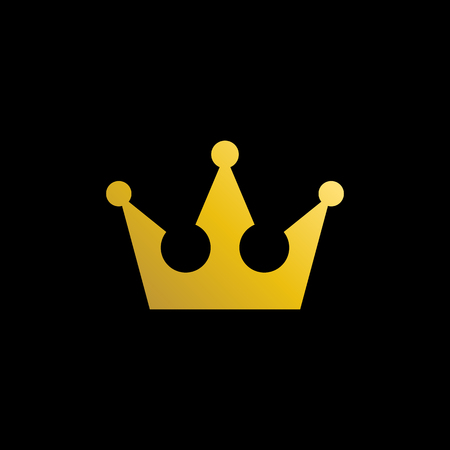 Simple Modern Royal Crown Icon Logo Symbols for Luxury Badges Card Invitations Decoration Elementのイラスト素材
