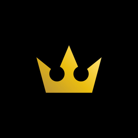 Simple Modern Royal Crown Icon Logo Symbols for Luxury Badges Card Invitations Decoration Elementのイラスト素材