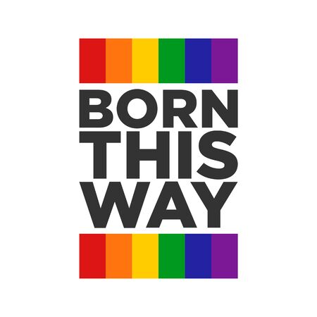 LGBTQ Plus Rainbow Flag Lesbian Gay Bisexual and Transgender Pride Vector Template Design Element with modern high end lookのイラスト素材