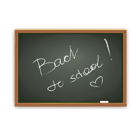 Back to school, Black chalkboardのイラスト素材