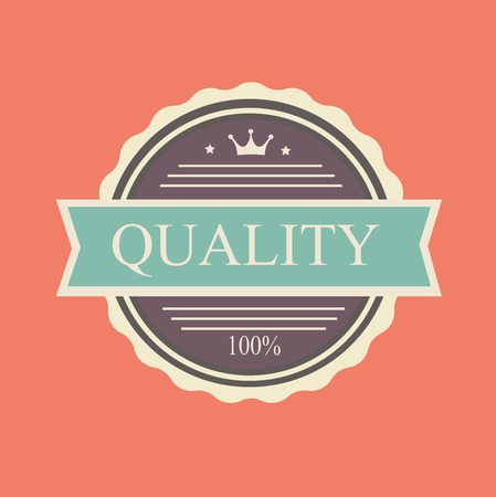 Vector quality stamp commercial  in vintage style for business and designのイラスト素材
