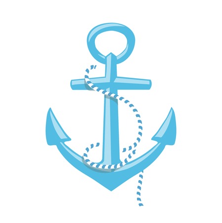 Anchor icon isolated on white backgroundの写真素材