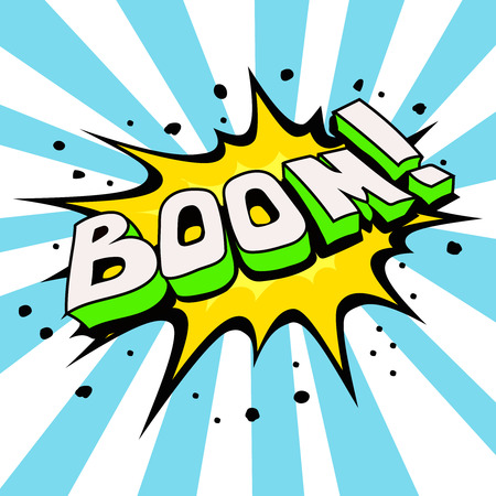 Boom! - Comic Speech Bubble,  Cartoonのイラスト素材