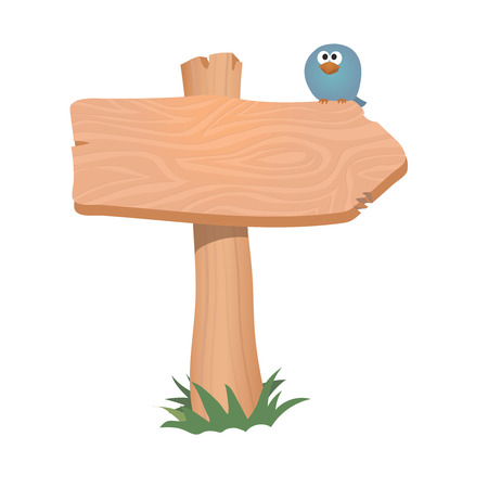 Wooden sign, arrow.     illustration.の写真素材