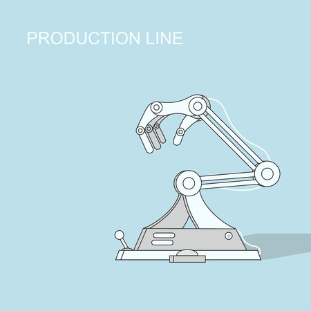 Robotic production line   Manufacturing and machine, automation  industryの写真素材