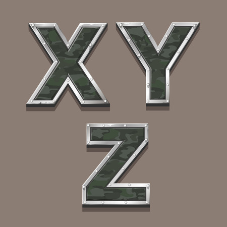 Military letters alphabetのイラスト素材