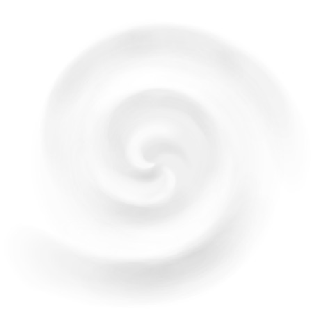 Vector yogurt or milk swirl background, white cosmetics cream product whirlpool and vortex.のイラスト素材