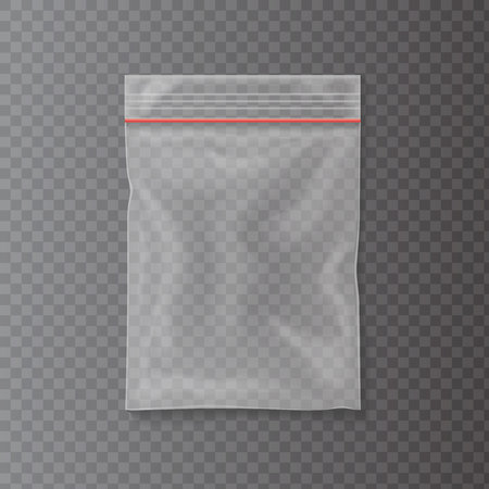Plastic bag isolated on transparent backdropのイラスト素材