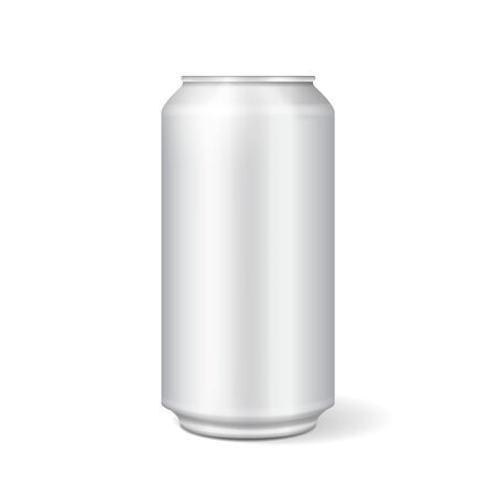 White metal can for soft drinks, soda 3d illustrationの写真素材