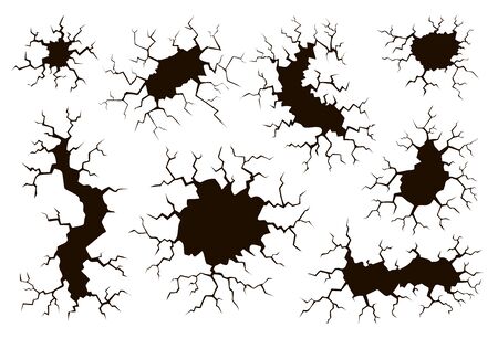 Cracks, cracked wall texture.のイラスト素材