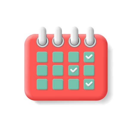 Calendar icon. Time management and Schedule iconのイラスト素材