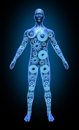 Human body function health symbol medical icon gears cogs anatomy healthcare Human body function health symbol medical icon gears cogs anatomy healthcare
