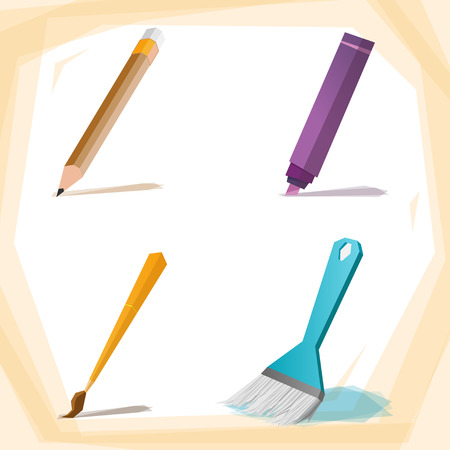 Painting Brushのイラスト素材