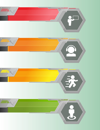 Technology border metal steel vectorのイラスト素材