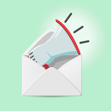 Marketing Mail Megaphone vectorのイラスト素材