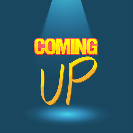 Coming up logo poster vectorのイラスト素材