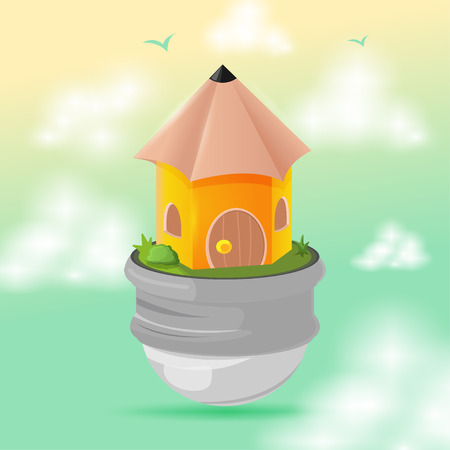House Pencil Design Symbol Icon Vectorのイラスト素材