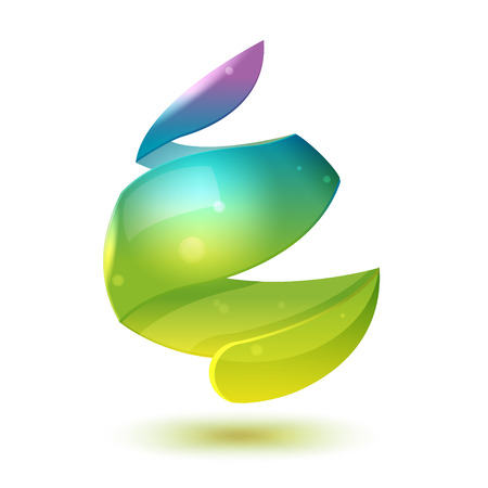 Water Drop Abstract Icon Design Vectorのイラスト素材