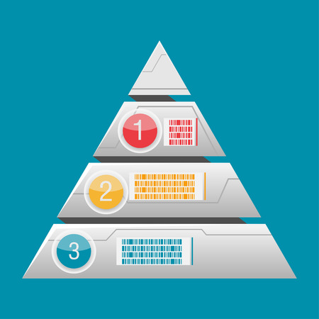 Triangle Info Graphic Layer Modern Vectorのイラスト素材