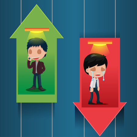Lift Stock Market Up Down Vectorのイラスト素材