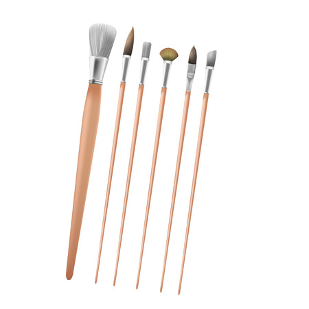 Art Paint Brush Collection Setのイラスト素材