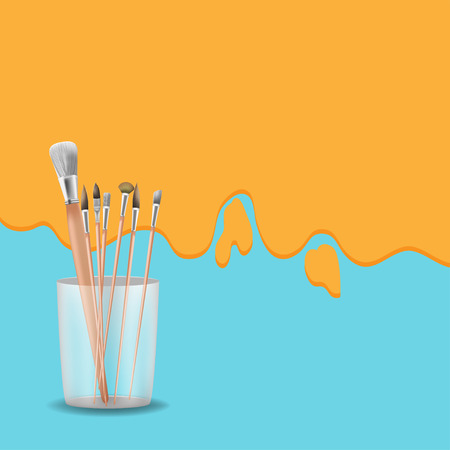 Art Painting Brush Design Backgroundのイラスト素材