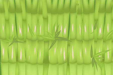 Bamboo Forest Green Background Design Vectorのイラスト素材