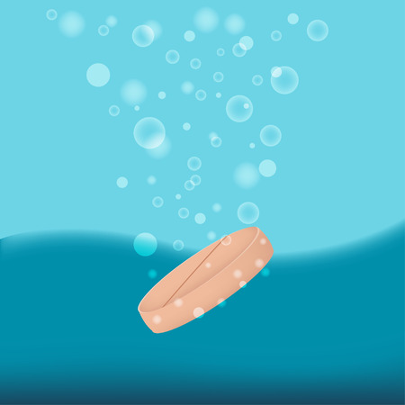 Medical Drug Drop Water Bubble Vectorのイラスト素材