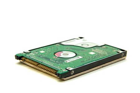 Computer hard disk drive isolated on white background