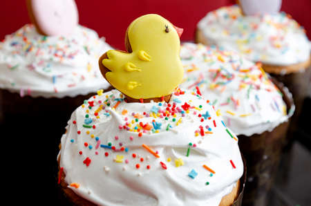 handmade Easter cakes are prepared for the holiday
