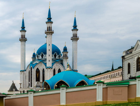 Qolsharif Mosque in Kazan Kremlin, Russiaの写真素材