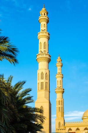 Minaret of the mosque. Hurghada. Egyptの写真素材