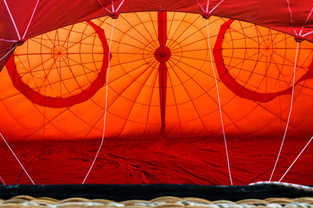 A hot air balloon, outdoor.の写真素材