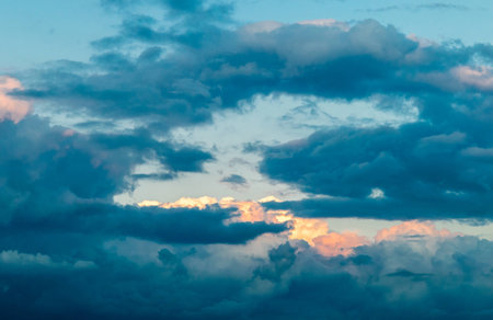 Evening sky with clouds