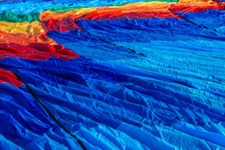 Background of colorful fabric balloon