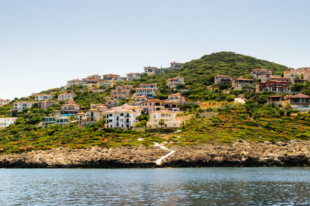 Panoramic view of Kas bayの写真素材