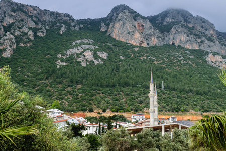 View of the city of Kas. Turkeyの写真素材