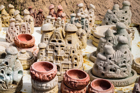 Homemade house souvenirs in Cappadocia, Turkey.の写真素材