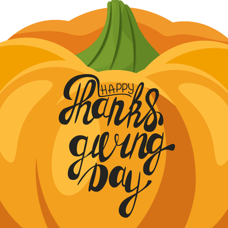 Happy Thanksgiving Pumpkin Icon Illustration Fall Autumn Harvest Thanksgiving Illustration. Vector eps 10.のイラスト素材