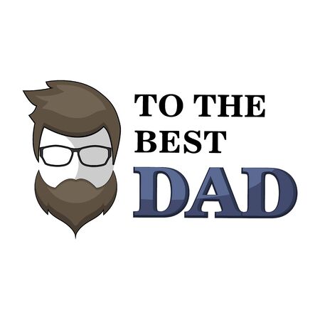 Happy Father's Day design card designのイラスト素材