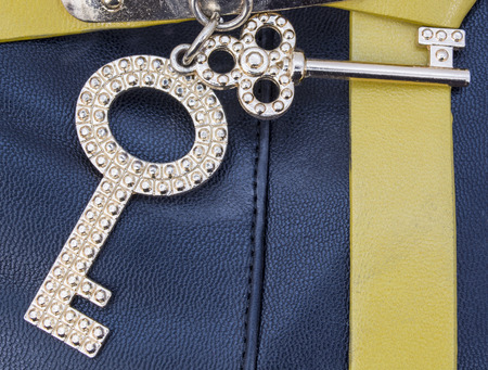 the conjunction of two keys on the skinの写真素材